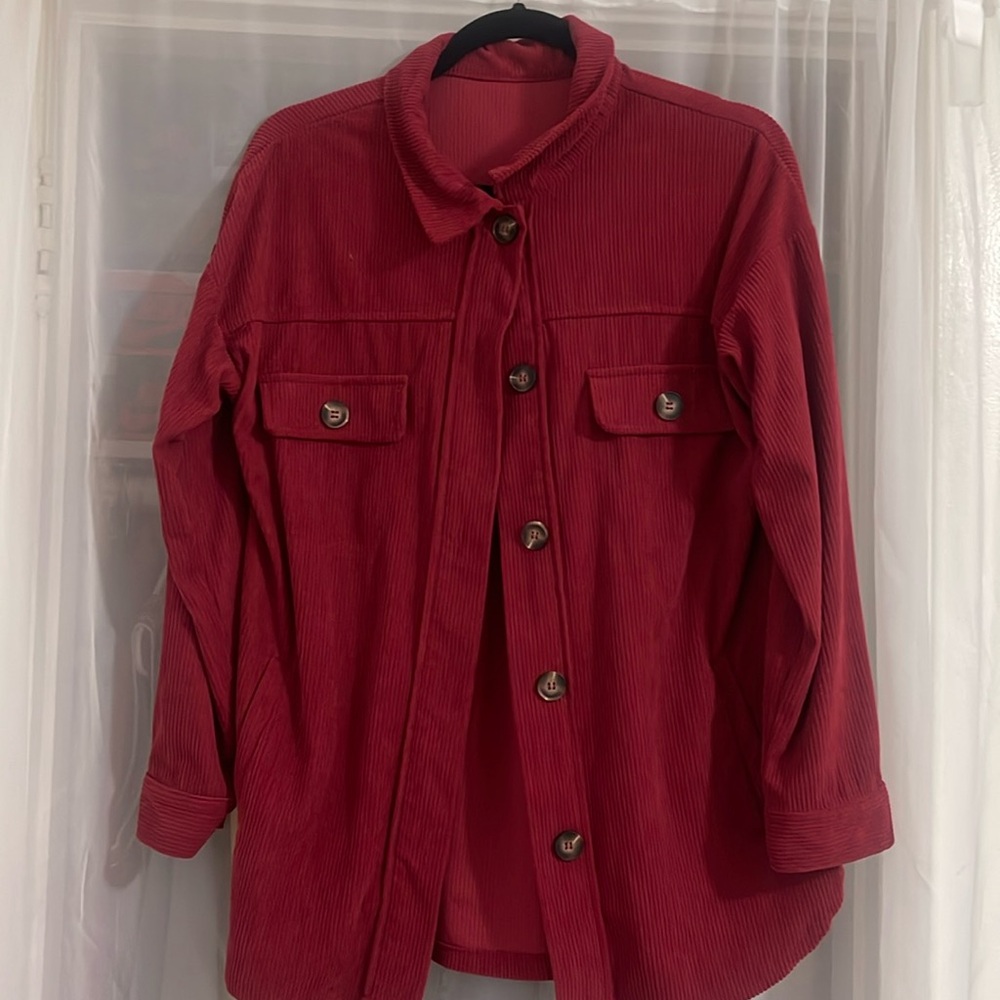Red Button up